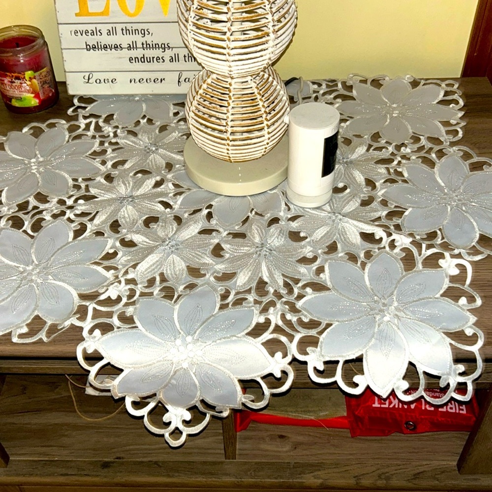Embroidered Table Cover